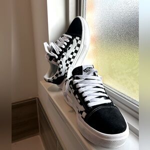 Vans Sneakers Size 9.5 Checkered B&W